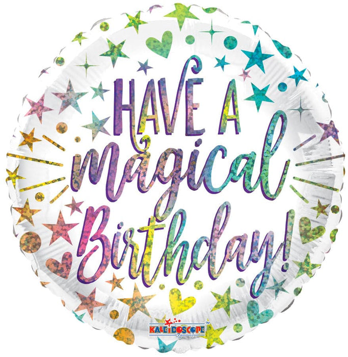 18" Happy Birthday Have a Magical Birthday Foil Balloons | 100 pcs