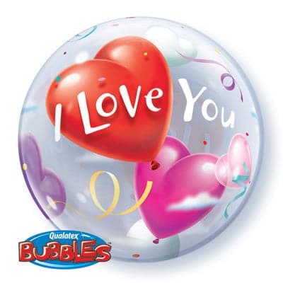 22 Inch I Love You Balloon Hearts Bubble Balloon