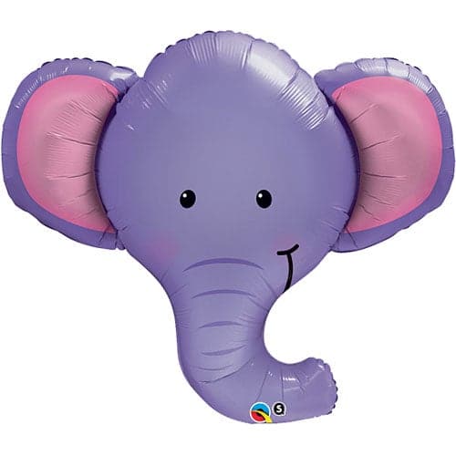 39 Inch Ellie Elephant Head Shape Jumbo Foil Balloon