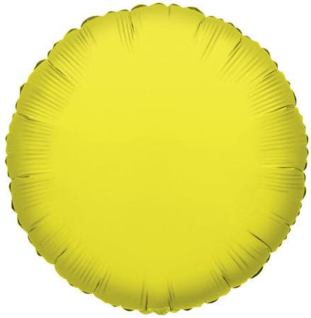 18" Round Foil Balloons | Solid Color | 100 pc