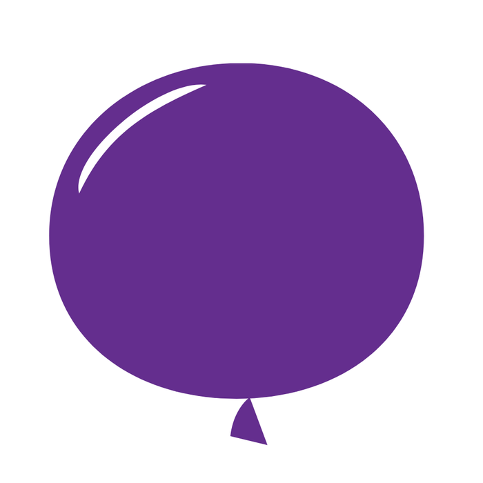 17" Crystal Purple Latex Balloons by Gayla