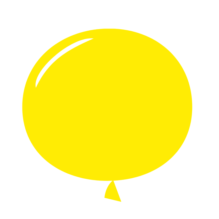 17" Standard Yellow Latex Balloons by Gayla
