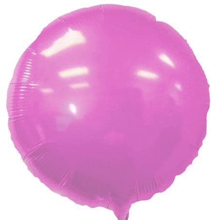18 Inch Pink Balloons | Round Foil Balloons | 50 pc