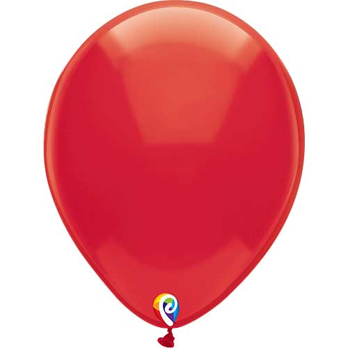 12" Funsational Crystal Red Latex Balloons by Pioneer Balloon