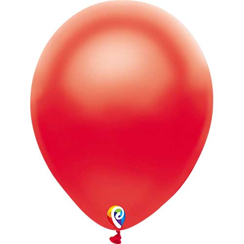 12" Funsational Pearl Red Latex Balloons by Pioneer Balloon