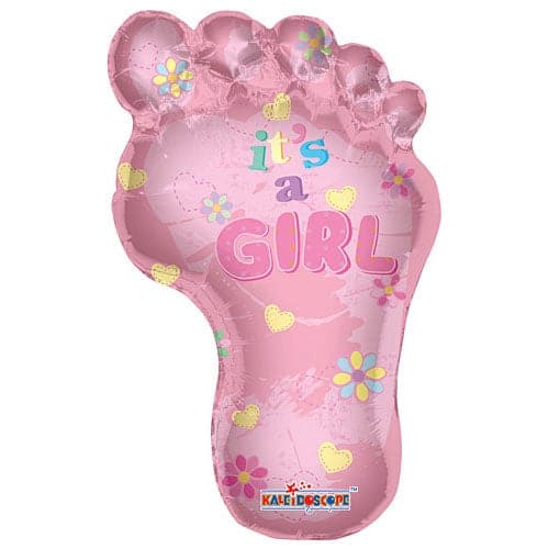 Baby Girl Footprints 36"