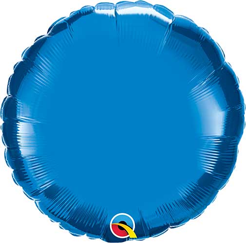 Sapphire Blue Round Foil Balloon