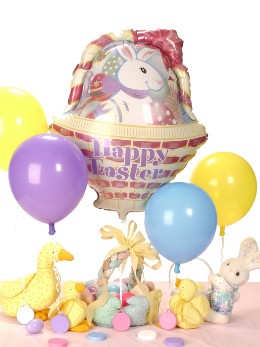 100 gram Heavy Happy Weight™ Balloon Weights | Round Happy Face | Pastel Asst | 10 pc