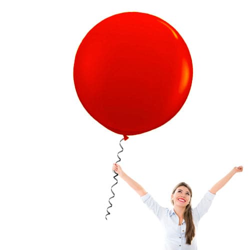 Bulk 36" Latex Balloons | Decorator Cherry Red | 10 pc bag x 30 bags