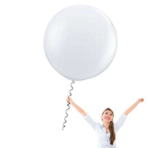 36 Inch Latex Balloons | Decorator Clear | 10 pc bag