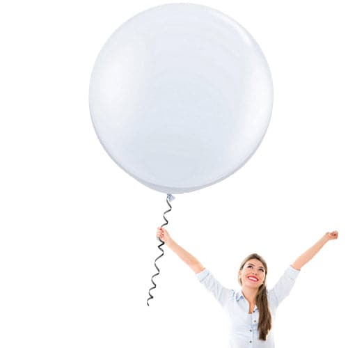 36 Inch Latex Balloons | Decorator Snow White | 10 pc bag