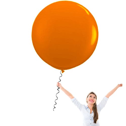 Bulk 36" Latex Balloons | Decorator Sunburst Orange | 10 pc bag x 30 bags