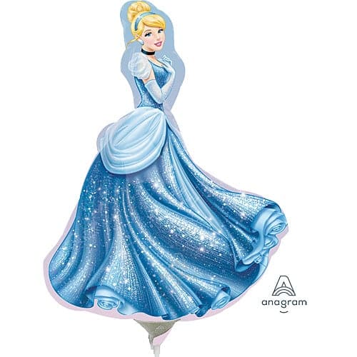 13 Inch Air Fill Disney Princess Cinderella Foil Balloon