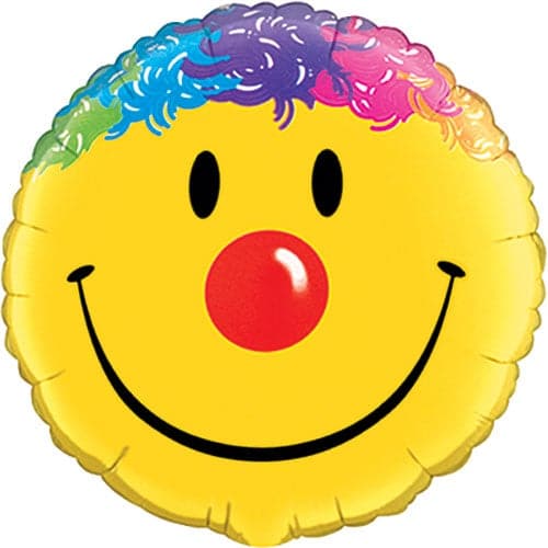 18 Inch Smiley Face Clown Foil Balloon