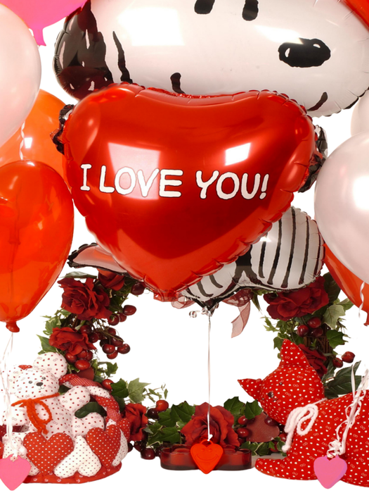 Bulk 100 Gram Heavy Happy Weight™ Balloon Weights | Red Heart | 10 pc x 20 bags (200 pcs)