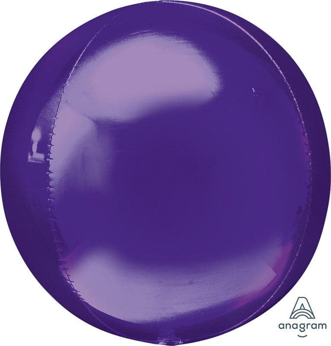 15 Inch Purple Orbz Foil Balloon