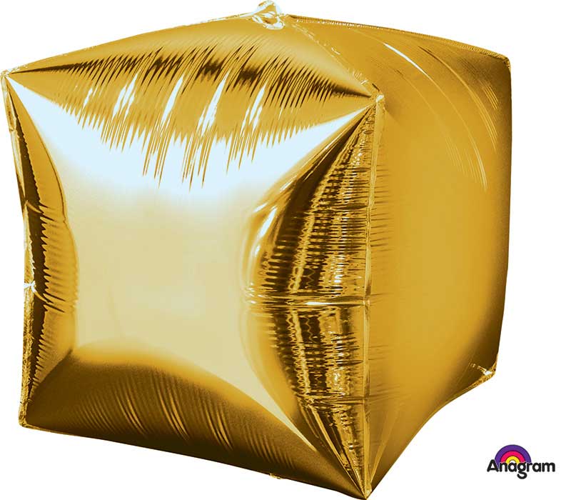 15 Inch Gold Cubez Foil Balloon