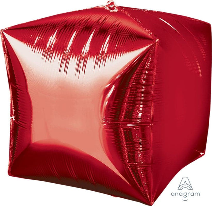 15 Inch Red Cubez Foil Balloon