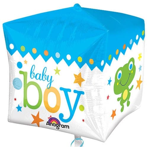 15 Inch Cubez Baby Boy Foil Balloon