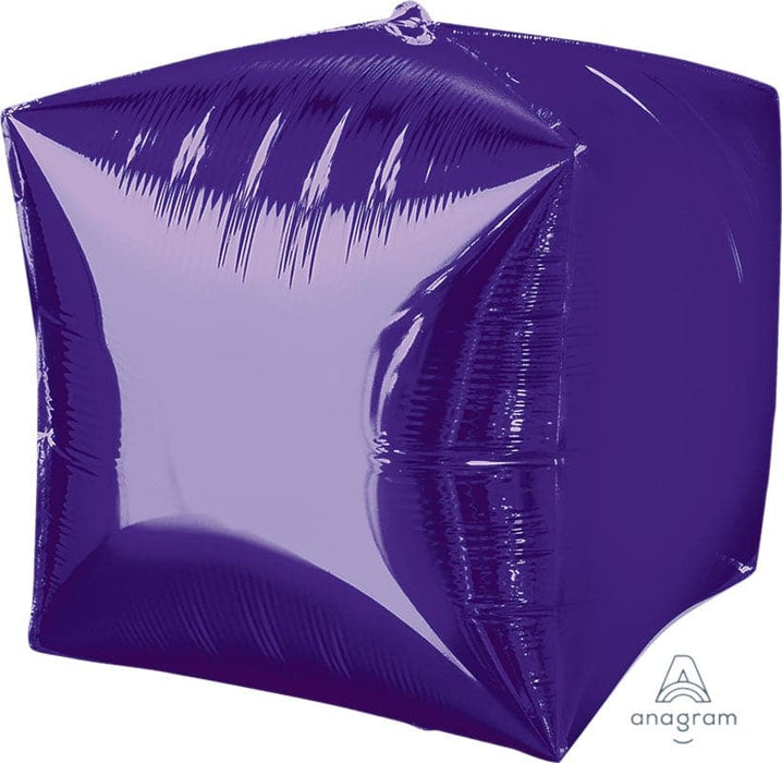 15 Inch Purple Cubez Foil Balloon