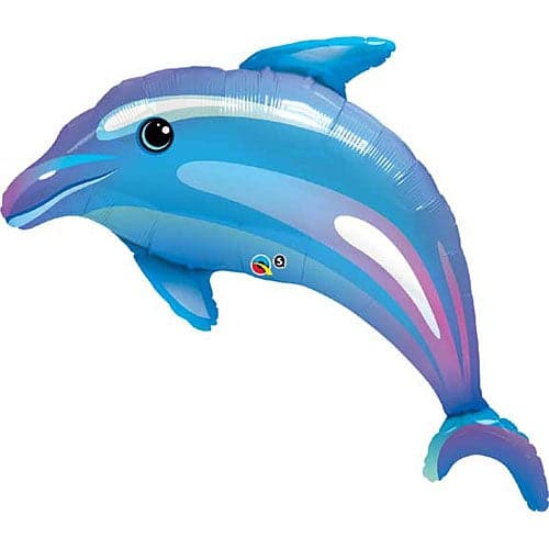 42 Inch Delightful Dolphin Shape Jumbo Foil Balloon