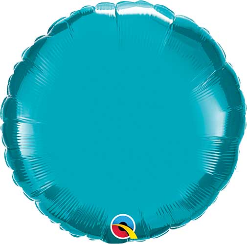 Turquoise Round Foil Balloon