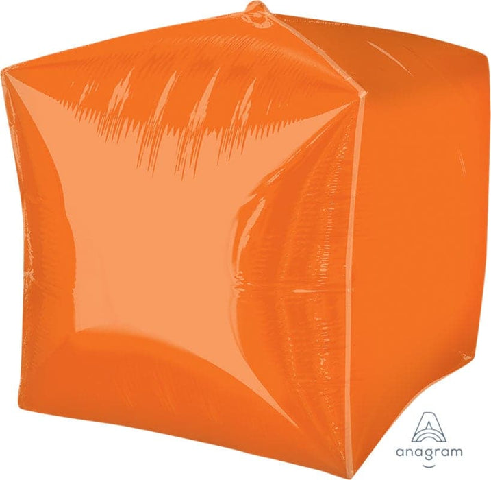 15 Inch Orange Cubez Foil Balloon
