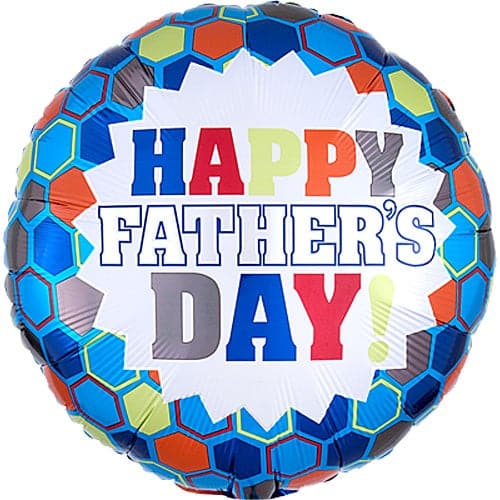 18 Inch Father's Day Burst Foil Balloon