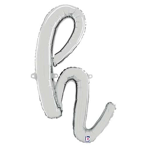 Balloon Script Letter H 24"