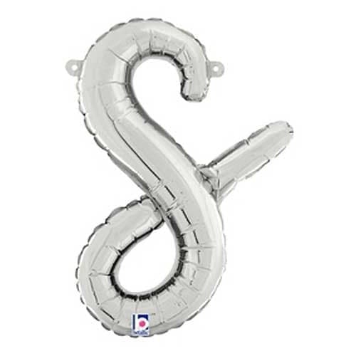 Balloon Script Letter S 14"