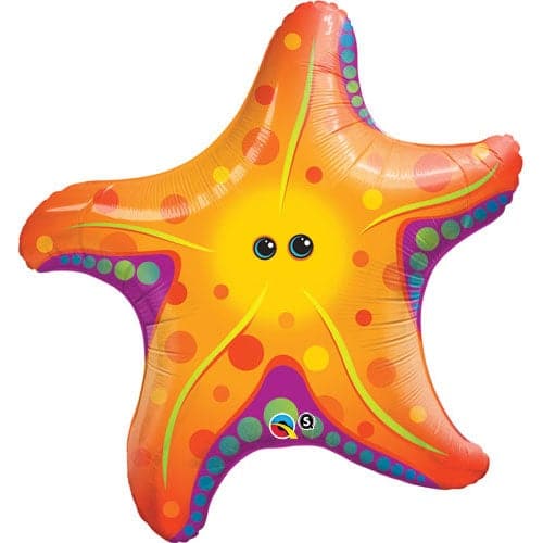 30 Inch Super Sea Star Starfish Shape Foil Balloon