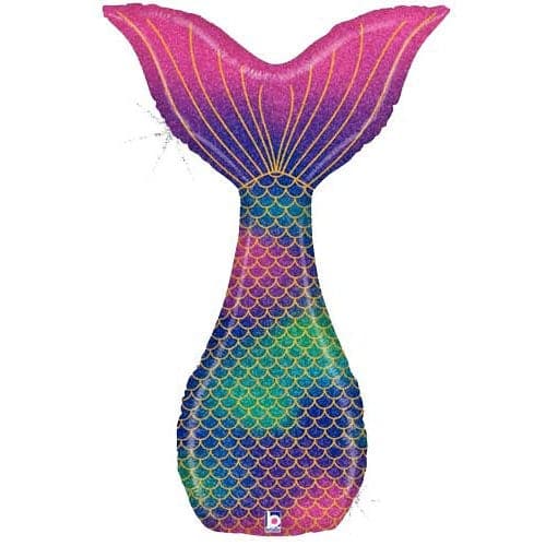 Mermaid Tail Glitter Shape 46"