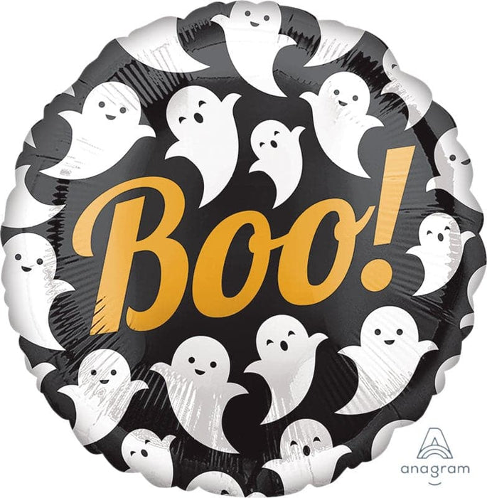 18 Inch Boo! Ghosts Halloween Foil Balloon