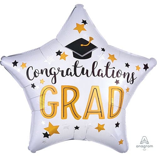 18 Inch Grad Congratulations Star Foil Balloon