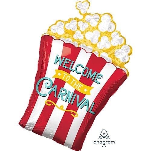 29 Inch Carnival Popcorn Foil Balloon