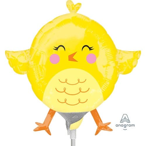 14 Inch Air Fill Easter Chicky Foil Balloon