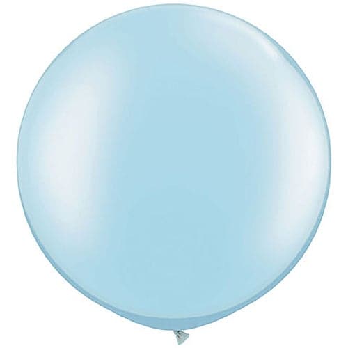 Pearl Light Blue Latex Balloons by Qualatex