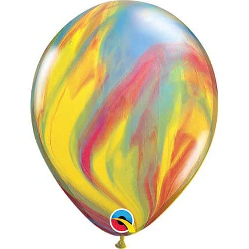 Traditional Super Agate Latex Balloons by Qualatex