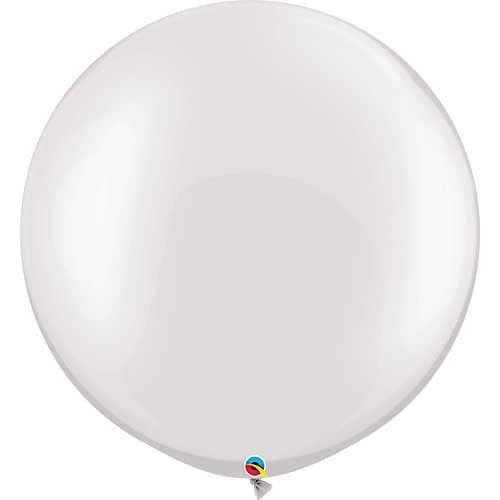 Pearl White Latex Balloons by Qualatex