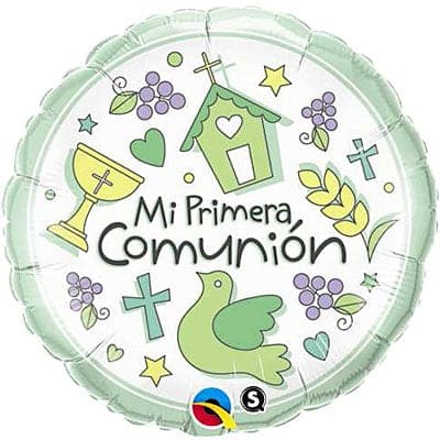 18 Inch Mi Primera Comunion Foil Balloon