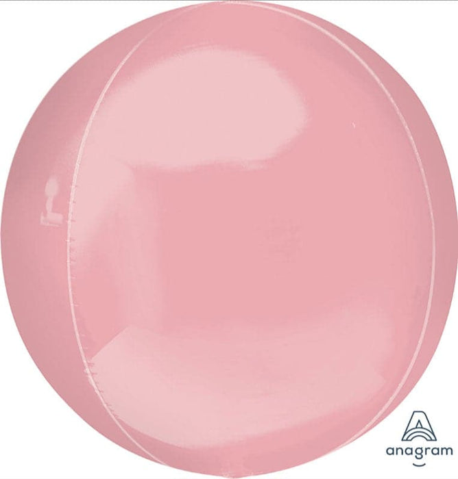 15 Inch Pastel Pink Orbz Foil Balloon