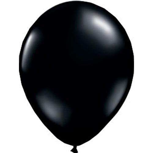 Onyx Black Latex Balloons by Qualatex