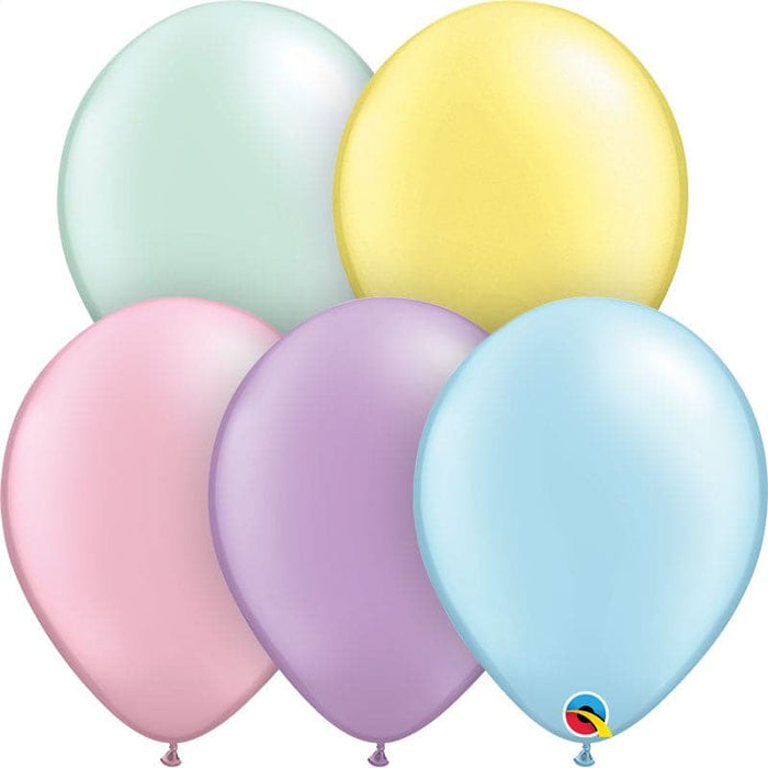 Pearl Pastel Assortment Latex Balloons by Qualatex