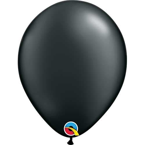 Pearl Onyx Black Latex Balloons by Qualatex