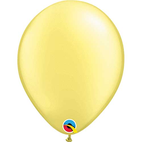 Pearl Lemon Chiffon Latex Balloons by Qualatex