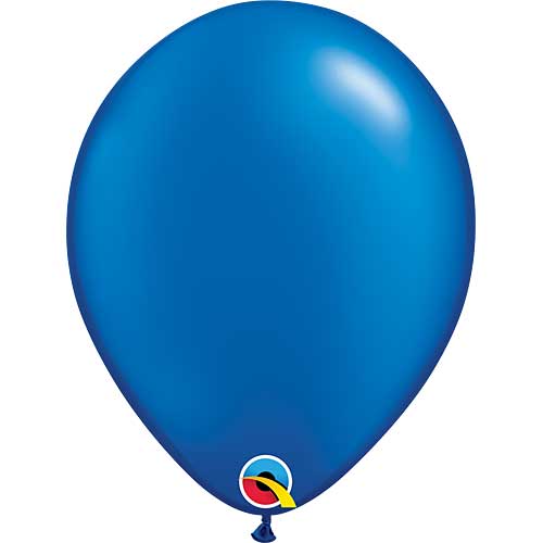 Pearl Sapphire Blue Latex Balloons by Qualatex