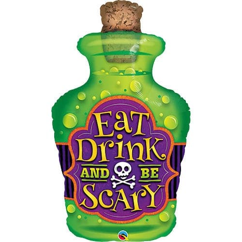 40 Inch Eat, Drink & Be Scary Halloween Jumbo Foil Balloon