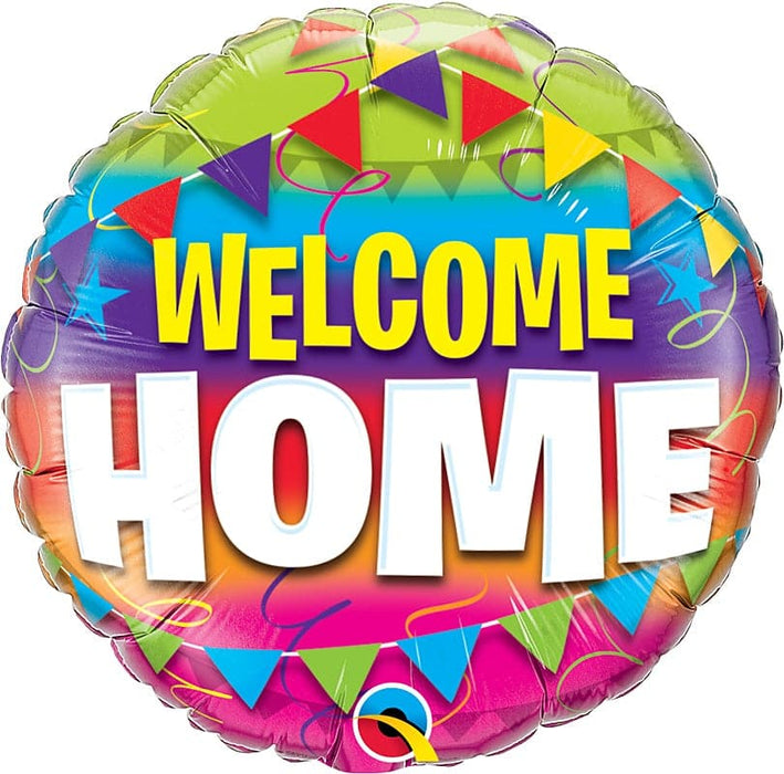 18 Inch Welcome Home Pennants Foil Balloon
