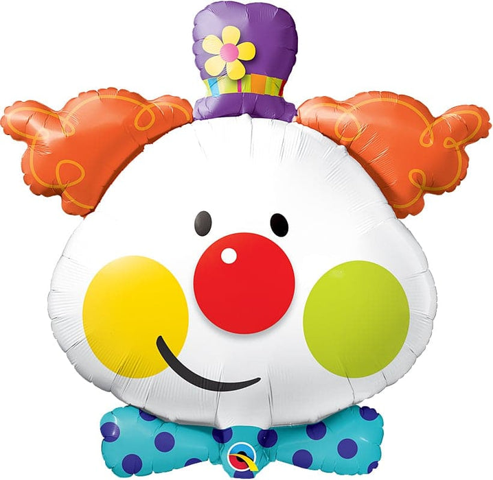 36 Inch Cute Circus Clown Jumbo Foil Balloon