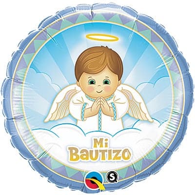 18 Inch Mi Bautizo Niño Foil Balloon — Balloons and Weights